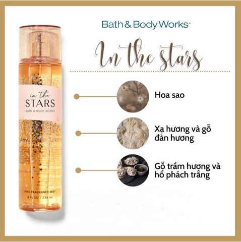 Xịt thơm Bath & Body Works 236ml - in the Stars