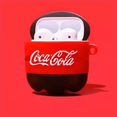 [ ᴄᴀꜱᴇ ᴀɪʀᴘᴏᴅ ]  Vỏ Bọc Airpods 1 2 PRO ( Chai nước ngọt Coca Cola ) Cho Hộp Sạc Tai Nghe AirPods 1 2 PRO