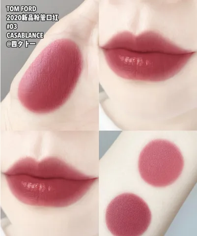 Son Tom Ford 03 Casablanca 1g (Hồng Đất) - Son Môi Chất Lượng Cao, Tông Màu Nền Đất, Lưu Giữ Độ Ẩm, Phong Cách Sang Trọng