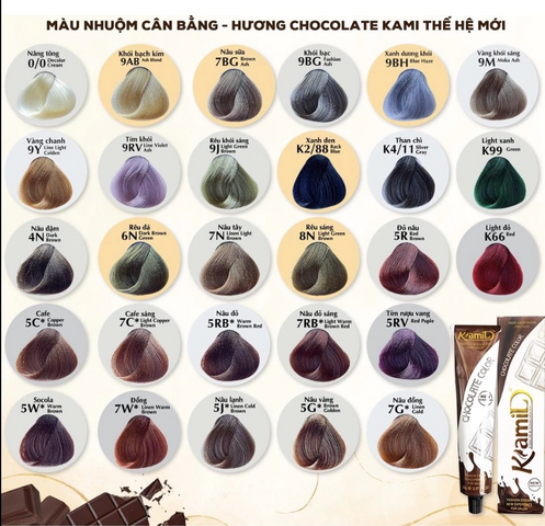 Nhuộm Tóc Kami Đủ Màu 100ml - Thuốc Nhuộm Tóc An Toàn, Đa Dạng Màu Sắc, Phù Hợp Với Tất Cả Phong Cách Tóc