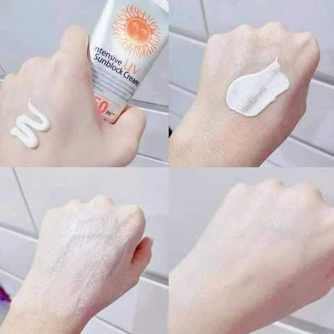 Kem Chống Nắng 3W Clinic Intensive UV Sun Block Cream 70ml - Bảo Vệ Da Nhạy Cảm, Cung Cấp Độ Ẩm, Chống Tia UV Mặt Trời