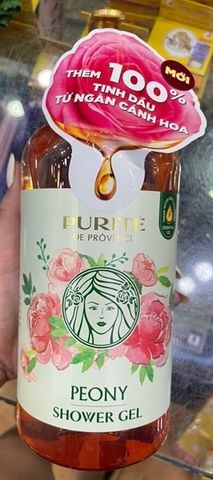Sữa Tắm Purité Hương Hoa Mẫu Đơn Peony 850ml - Dưỡng ẩm, Thư Giãn Da, Chăm Sóc Da Mềm Mại, Mỹ Phẩm Cao Cấp