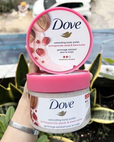 Tẩy Tế Bào Chết Dove Exfoliating Body Polish 298G - Hương Lựu - Mỹ