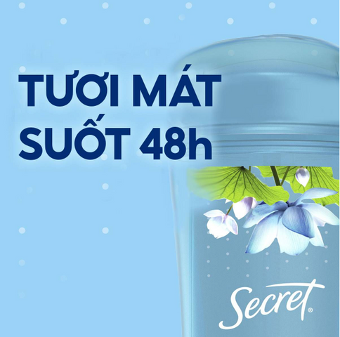 Lăn Khử Mùi Secret Clear Gel Cool Waterlily 73gr