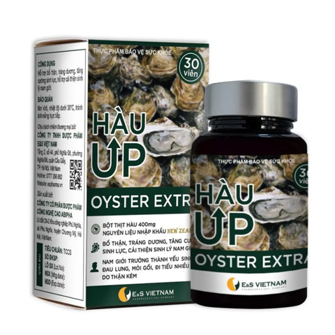 (Hàng nhập khẩu) Tinh chất hàu UP Oyster Extra lọ 30 viên