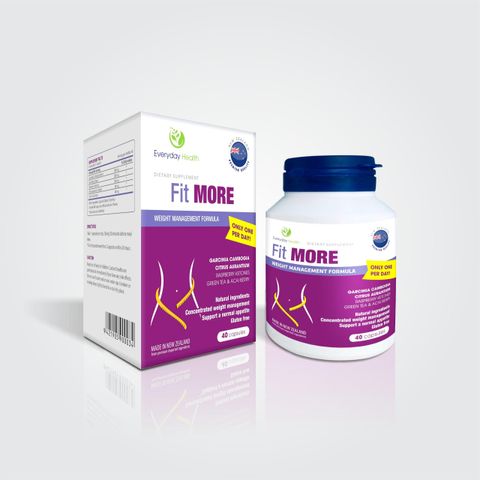 Viên Uống Giảm Cân Fit MORE New Zealand - Hỗ Trợ Giảm Mỡ, Tăng Cường Chuyển Hóa, 40 Viên Cho Người Lớn
