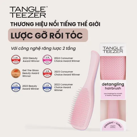 Lược Tangle Teezer Ultimate Detangler - Gỡ Rối Tóc Ướt Tối Ưu, Giảm Gãy Rụng Tóc, Phù Hợp Tóc Thẳng và Xoăn