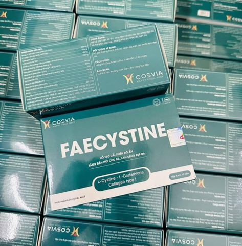 Viên Uống Trắng Da Faecystine Hỗ Trợ Làm Đẹp Da, Ngăn Ngừa Mụn, Giảm Thâm Mụn - Hộp 60 Viên