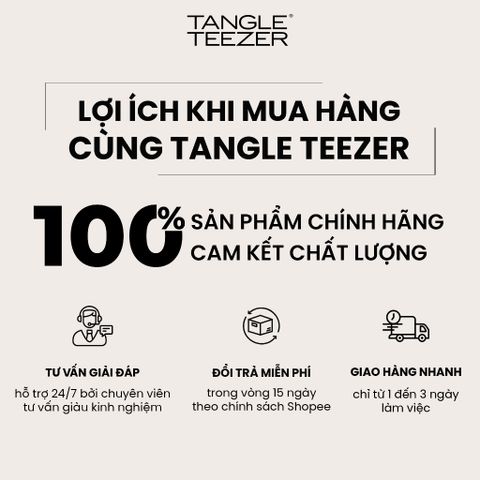 Lược Tangle Teezer Compact Styler - Lược tạo kiểu du lịch cho tóc thẳng và xoăn, gỡ rối hiệu quả, thiết kế tiện lợi