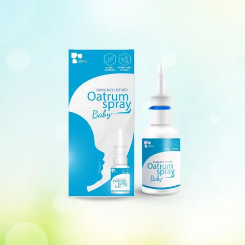 Dung Dịch Xịt Mũi Oatrum Spray - Ngăn Ngừa Viêm Mũi, Viêm Xoang, Giúp Thông Thoáng Dễ Thở - Dùng Cho Trẻ Từ 6 Tháng Tuổi - 20ml