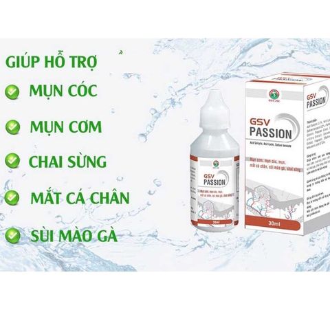 Kem Bôi GSV Passion Giảm Mụn Cóc, Mụn Cơm, Mụn Mắt Cá Chân, Sùi Mào Gà, Chai Sừng  - 15ml
