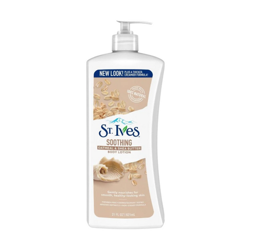 Sữa Dưỡng Thể St. Ives Yến Mạch & Bơ Dưỡng Ẩm Dịu - 621 ml - Chăm sóc da mềm mịn, phù hợp cho mọi loại da
