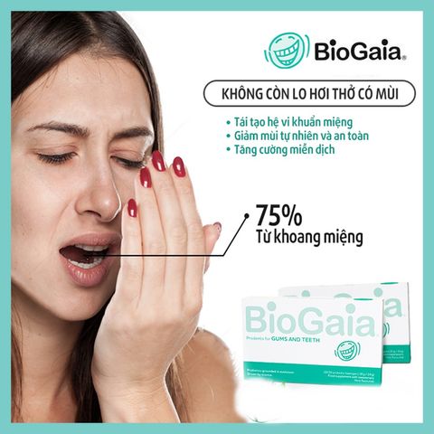 (Hàng nhập khẩu) Viên ngậm men vi sinh BioGaia Prodentis hỗ trợ răng miệng
