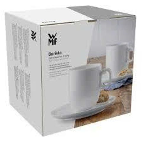 Bộ 2 cốc cao WMF Barista Cafe 170ml - Sứ cao cấp, thiết kế tinh tế, phù hợp cho cappuccino và espresso, Made in Germany
