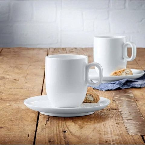 Bộ 2 cốc cao WMF Barista Cafe 170ml - Sứ cao cấp, thiết kế tinh tế, phù hợp cho cappuccino và espresso, Made in Germany