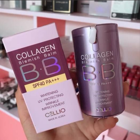 Kem Nền Cellio Collagen Blemish Balm B.B Spf 40 Pa+++ (21 Light Beige)