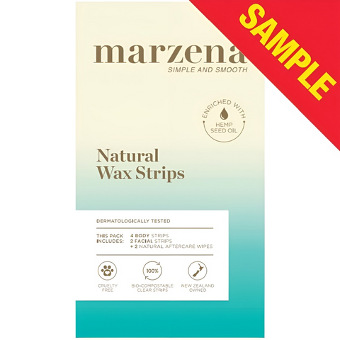 Miếng Dán Tẩy Lông Marzena Natural Body Wax Strips - 4 Miếng Phân Hủy Tự Nhiên, Không Hóa Chất, Hiệu Quả Cao Cho Da Nhạy Cảm