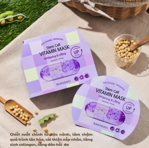 Combo 10 Miếng Mặt Nạ Banobagi Dưỡng Sáng, Săn Chắc Da Tím – Giúp Cải Thiện Độ Đàn Hồi và Sắc Da Từ Hàn Quốc