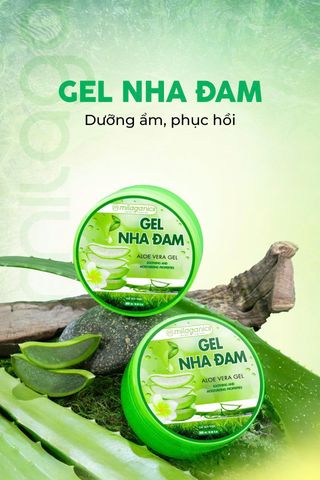 Combo 2 Gel Nha Đam Milaganics Dưỡng Da Cấp Ẩm (300ml/Hũ)