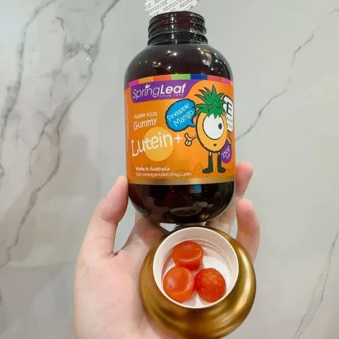 (Hàng nhập khẩu) Viên nhai Spring Leaf Aussie Lutein Kids Gummy hỗ trợ mắt cho bé