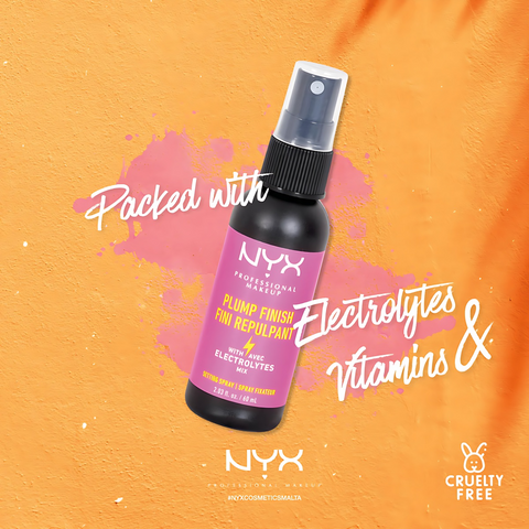 Xịt giữ nền kiềm dầu NYX Plump Finish Setting Spray 30ml - Giúp lớp trang điểm bền đẹp và mịn màng suốt cả ngày
