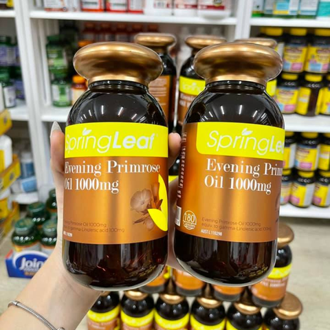 (Hàng nhập khẩu) Viên uống tinh dầu hoa anh thảo Spring Leaf Evening Primrose Oil 1000mg
