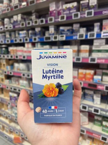 Viên uống bổ mắt JUVAMINE Lutéine Myrtille - Bảo vệ sức khỏe mắt, hỗ trợ thị lực, chống mỏi mắt từ quả việt quất, nhãn hiệu Pháp