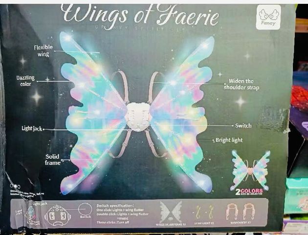 Đôi Cánh Thiên Thần Vẫy Tự Động Có Đèn LED & Nhạc 848 - Đồ Chơi Giải Trí Kích Thích Sáng Tạo Cho Trẻ Em