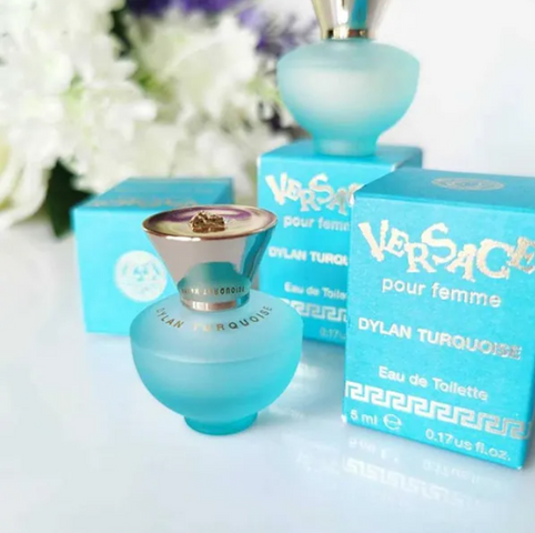 Nước Hoa Versace Pour Femme Dylan Turquoise 5ml - Hương Quả Tươi Mát & Hoa Cỏ Quyến Rũ - Lựa Chọn Sang Trọng Cho Phái Đẹp