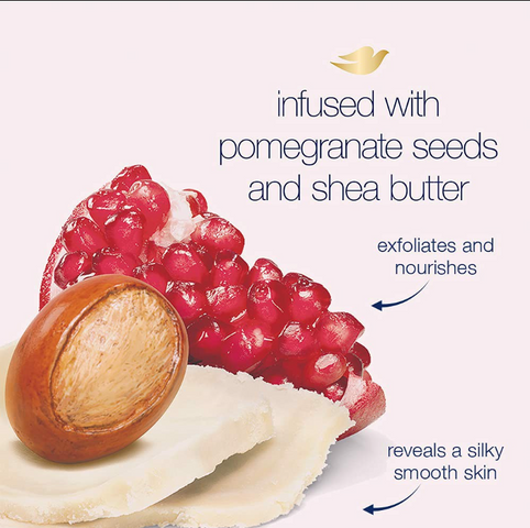 Tẩy Tế Bào Chết Dove Exfoliating Body Polish 298G - Hương Lựu - Mỹ