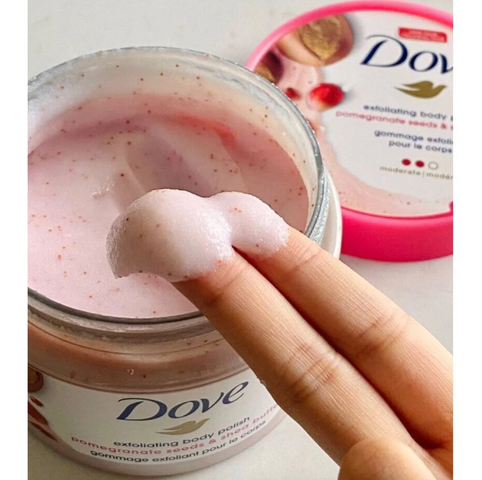 Tẩy Tế Bào Chết Dove Exfoliating Body Polish 298G - Hương Lựu - Mỹ