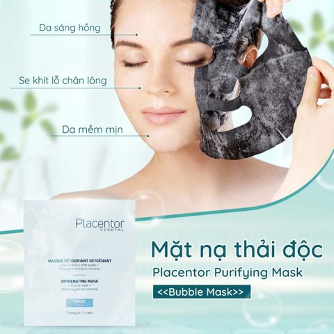 Mặt Nạ Thải Độc Tố Tái Tạo Da Placentor Vegetal - Mặt Nạ Dưỡng Da Sáng Mịn và Thanh Lọc Cho Mọi Loại Da