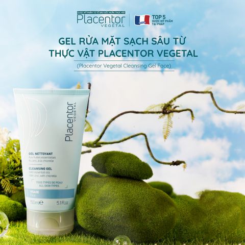 Gel Rửa Mặt Placentor Cleansing 150ml - Sạch Sâu, Dịu Nhẹ Cho Mọi Loại Da, Tinh Dầu Oải Hương & Hương Thảo, Không Chứa Xà Phòng