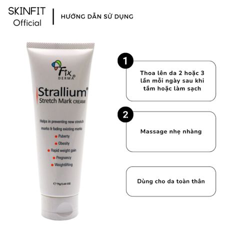 Kem Dưỡng Mờ Rạn Da Fixderma Strallium 75g - Tinh Chất Thiên Nhiên Giảm Vết Rạn An Toàn Cho Mẹ Bầu và Sau Sinh