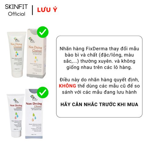 Sữa Rửa Mặt Fixderma Non Drying Cleanser - Dành Cho Da Dầu Mụn, Làm Sạch Sâu, Kiềm Dầu, Giảm Mụn, 60g