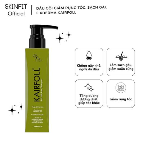 Dầu Gội Fixderma Kairfoll 200ml - Hỗ Trợ Giảm Rụng Tóc, Làm Sạch Gàu, Chống Sơ Tóc - Sản Phẩm Chăm Sóc Tóc USA