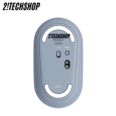 Chuột Không Dây Logitech Pebble M350 Silent Xanh Dương - Kết Nối Bluetooth & USB, Thiết Kế Sang Trọng, Bảo Hành 12 Tháng