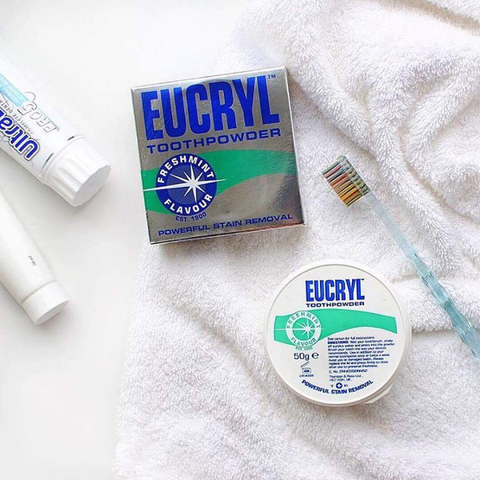 (Hàng nhập khẩu) Bột hỗ trợ trắng răng Eucryl tooth powder 