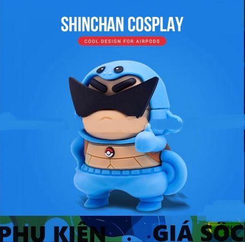 Vỏ Bao Silicon Airpods Đựng Tai Nghe Airpod 1 2 Pro Hình Cu Shin Ninja Rùa Siêu Ngầu - Phụ Kiện Thời Trang Tech