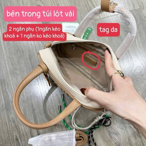 Túi Trống Toutou Dáng Ngang Size 22 - Túi Xách Nữ Cao Cấp Kèm Charm & Dây Đeo Sành Điệu, Thời Thượng, Phù Hợp Đi Học, Đi Chơi