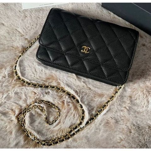 Túi C.nel Katun trần trám da sần size 19 fullbox hàng QC cao cấp