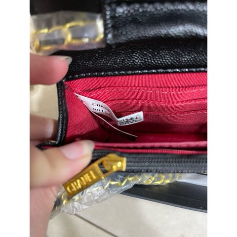 Túi C.nel Katun trần trám da sần size 19 fullbox hàng QC cao cấp