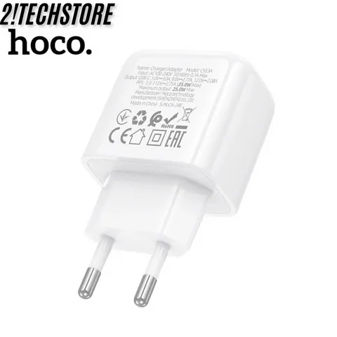 Củ sạc nhanh 25w chính hãng Hoco (CS53A) cục sạc cổng typec dùng cho phone samsung xiaomi vivo.