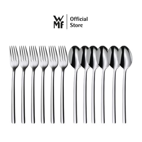 Bộ Thìa Dĩa WMF Miami 12 Món Cao Cấp Thép Không Gỉ - Dụng Cụ Nhà Bếp Cho Gia Đình Vừa Và Nhỏ, Thích Hợp Dùng Hằng Ngày