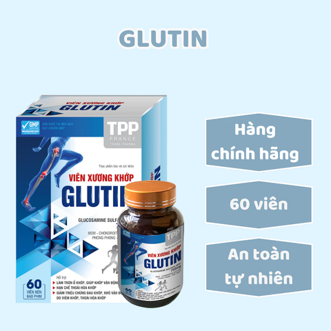 Viên Uống Glucosamine Glutin TTP – Hỗ Trợ Giảm Đau Khớp, Viêm Khớp, và Thoái Hóa Khớp 60 Viên Từ TPP Group