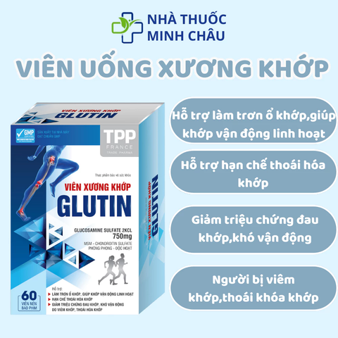 Viên Uống Glucosamine Glutin TTP – Hỗ Trợ Giảm Đau Khớp, Viêm Khớp, và Thoái Hóa Khớp 60 Viên Từ TPP Group