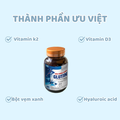 Viên Uống Glucosamine Glutin TTP – Hỗ Trợ Giảm Đau Khớp, Viêm Khớp, và Thoái Hóa Khớp 60 Viên Từ TPP Group