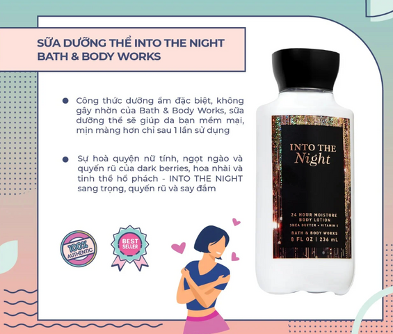 Dưỡng Thể Bath & Body Works Into The Night 236ml