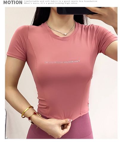 Áo Thể Thao Nữ Co Giãn Hở Rốn Tay Ngắn - Áo Phông Nhanh Khô Thời Trang Năng Động, Phù Hợp Tập Luyện và Đi Chơi