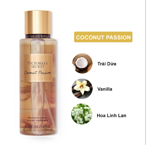Xịt Thơm Toàn Thân Body Mist Victoria'S Secret - Coconut Passion